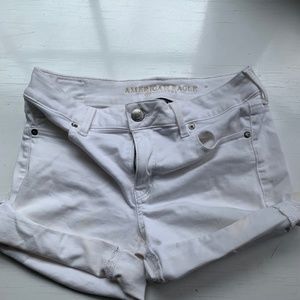 American Eagle White Denim Shorts